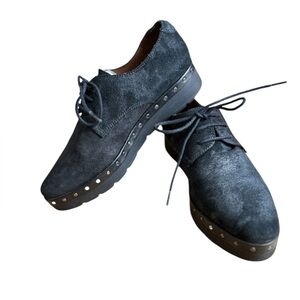 Hispanitas Abbott Wedge Studded Oxfords Size 36